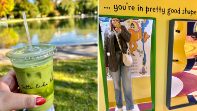 Matcha in Boston Common and selfie at the Dr. Seuss museum